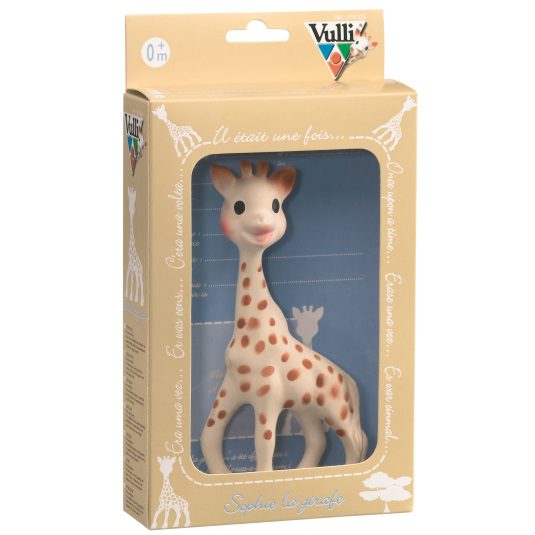 Sophie the giraffe on pehmeä, luonnonkuminen purulelu vauvalle. Sophie kirahvilelu on kevyt ja sopivan kokoinen vauvan leikkeihin