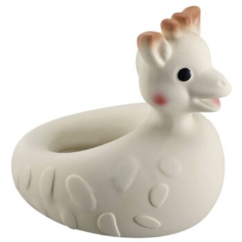 Sophie the giraffe So'Pure bath toy on sopiva ensikylpylelu vauvalle. Vauvan on turvallista pureskella joustavaa, luonnonkumista lelua. Vihdoinkin kylpylelu, jonka sisälle ei pääse vettä!