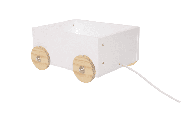 JaBaDaBaDo  pieni puinen lelulaatikko, valkoinen Yksinkertaisen tyylikäs lelulaatikko säilöö pienet lelut ja toimii osana kaunista lastenhuoneen sisustusta.