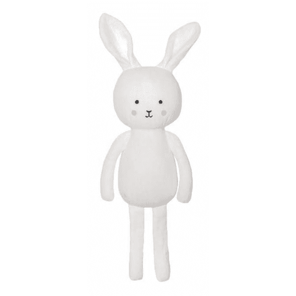 JaBaDaBaDo Buddy Bunny vauvan valkoinen pehmopupu  Lapsen syliin hyvin sopiva, kevyt pupupehmolelu on suloinen halikaveri. Samasta sarjasta löydät myös beigensävyisen nallepehmolelun.