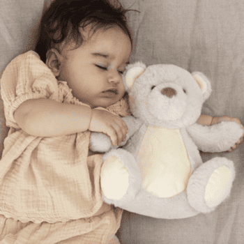 Teddykompaniet pimeässä hohtava nallepehmo vauvalle