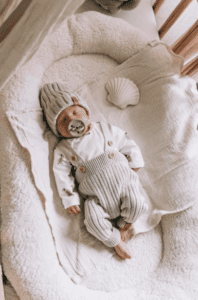 Babystyling neulehenkselihousut vauvalle Sand
