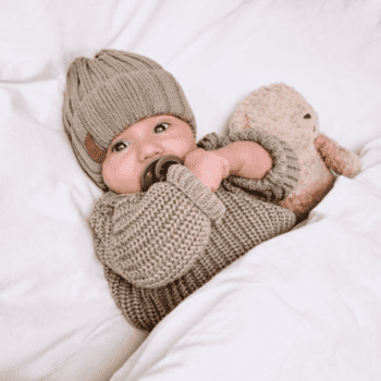 Babystyling Knitted Sweater Light Oak neulepaita vauvalle