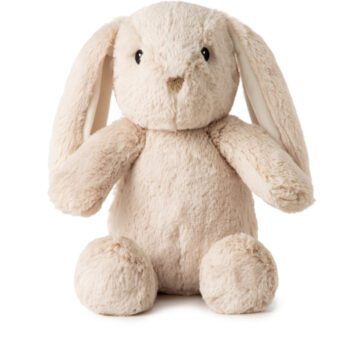 Love Light Bunny on siitä erityinen unikaveri, että siihen voit nauhoittaa omaa puhettasi tai tuutulaulun sinun laulamanasi, jotta lapsi voi kuunnella ääntäsi silloinkin, kun et ole heti vieressä. Pupussa on myös himmeästi hohtava valo, joka toimii pehmeänä univalona. Tämä on tärkeä ominaisuus pienelle, jota pimeä huone saattaa jännittää.