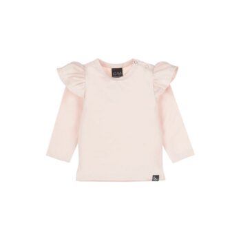 Babystylingin kaunis tyttömäinen pitkähihainen paita, sävy Rose.