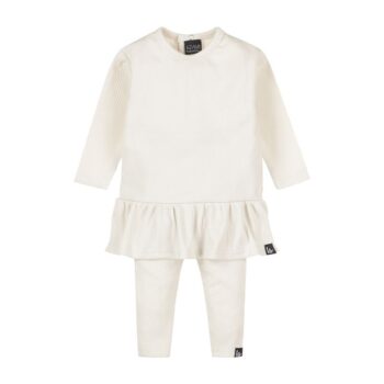 Babystyling Rib legging & Tunic set, Sand
