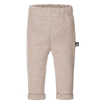 Babystylingin tyylikkäät housut pojalle, sävyssä tumman beige!