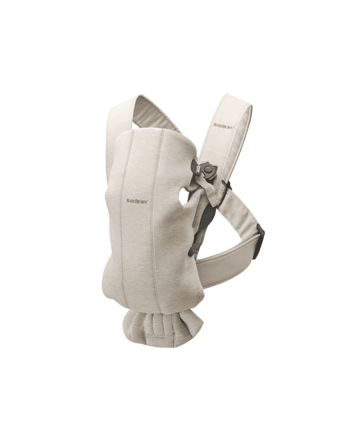Baby Carrier Mini -kantoreppu on täydellinen ensikantoreppu vastasyntyneelle. Sävyssä vaalea beige.