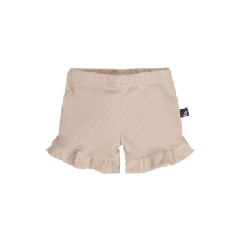 Babystyling Ruffle shortsit Pointelle Beige