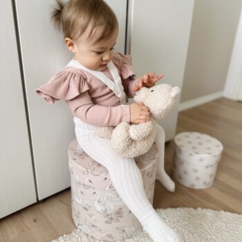 Cóndor sukkahousut henkseleillä, luonnonvalkoinen