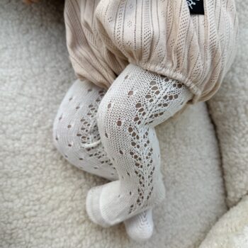 Cóndor sukkahousut sivupitsillä, sävy luonnonvalkoinen