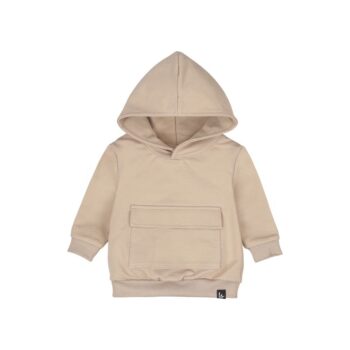 Poikien tyylikäs cargo huppari, sävyssä beige!