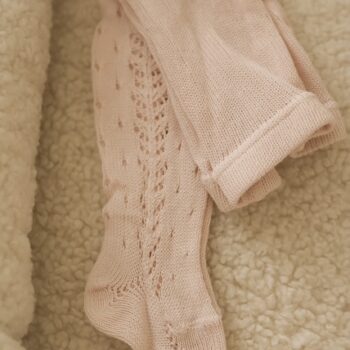 Cóndor sukkahousut sivupitsillä, sävy old rose