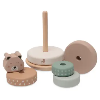 Hauska, pinottava puinen tornilelu lapselle!