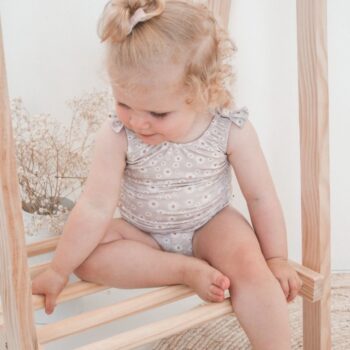 Babystyling uimapuku, daisy flowers