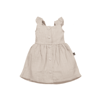 Babystyling mekko, Linnen Dress Sand
