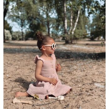 Babystyling mekko, Linnen Dress Rose